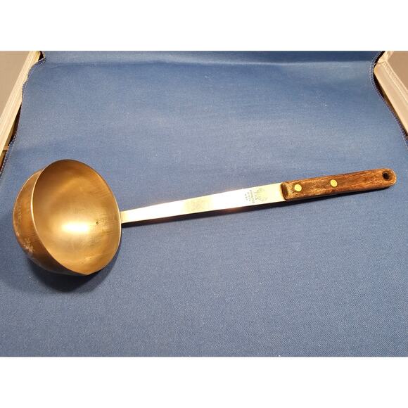 Vintage Marcrest Quality Stainless Steel Soup Ladle w/Wood Handle - USA - Picture 1 of 9